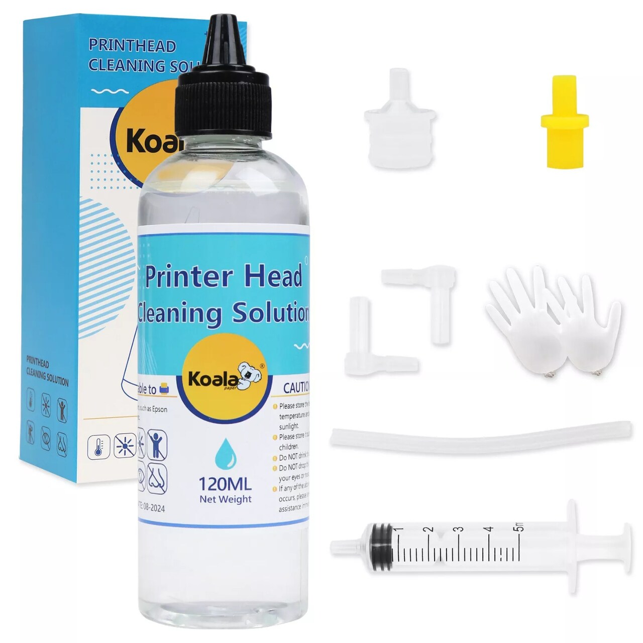 120ML Epson Printer Cleaning Kit Unclog Printhead Nozzles & Flush Cleaner